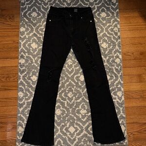 Elegant Black Flare Jeans for Women